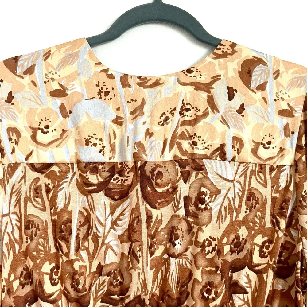 Anthropologie Tiny Valentina Long Sleeve Printed Surplice Blouse Top Size M NWT - Picture 11 of 12